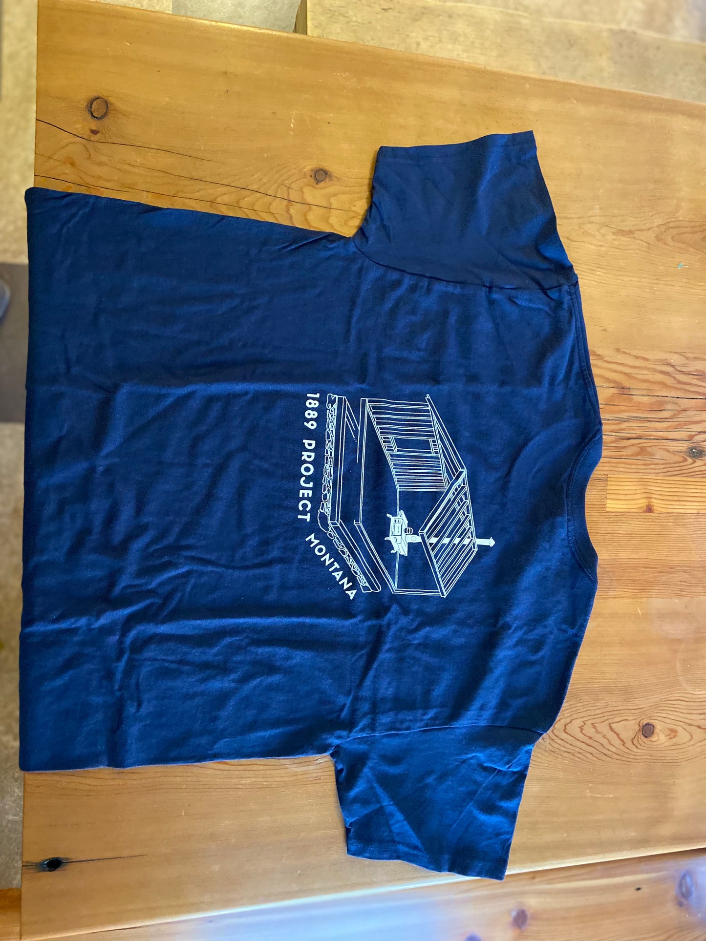 T-shirt, 1889 Project—Draftsman Blue