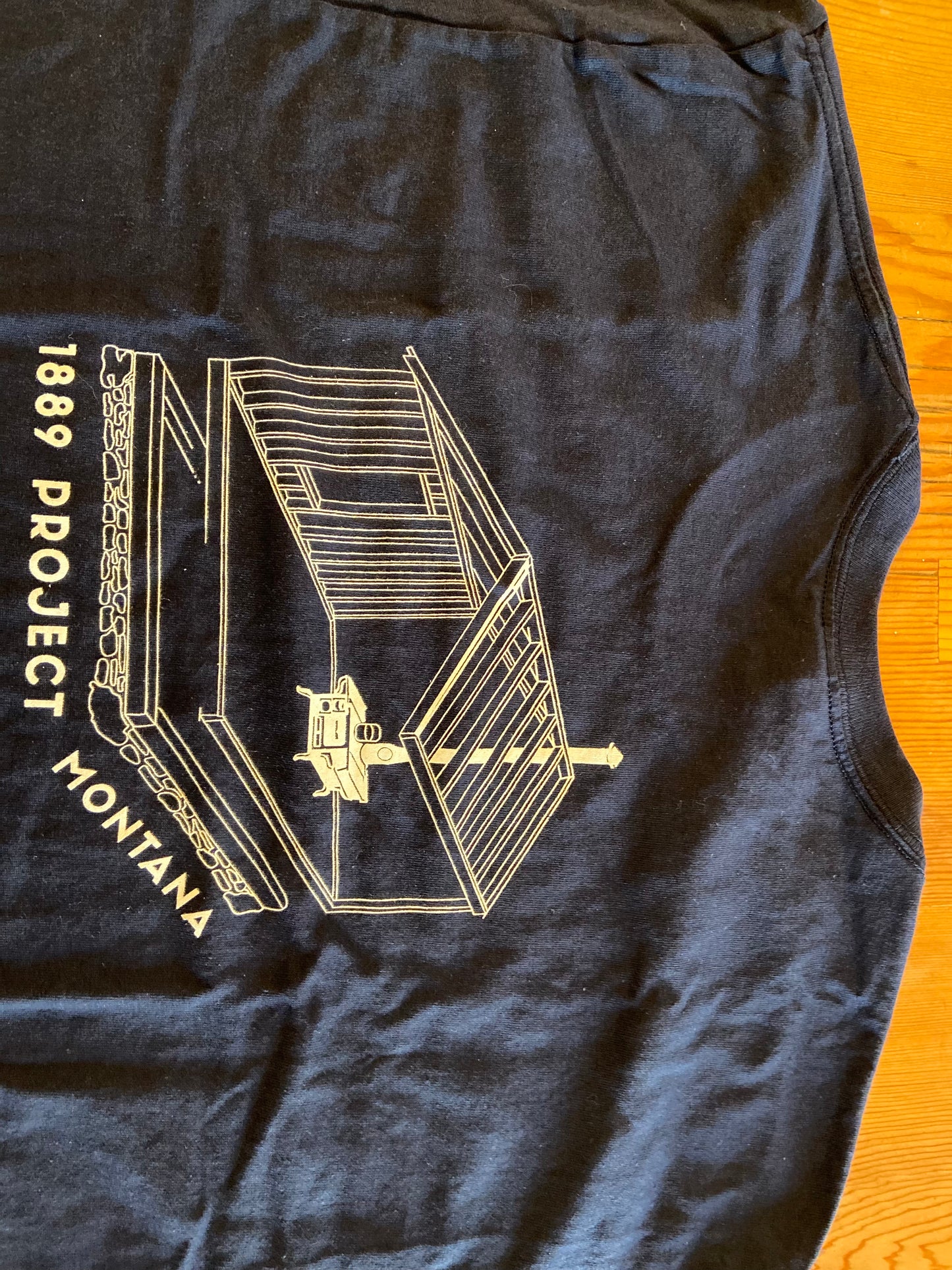 T-shirt, 1889 Project—Draftsman Blue