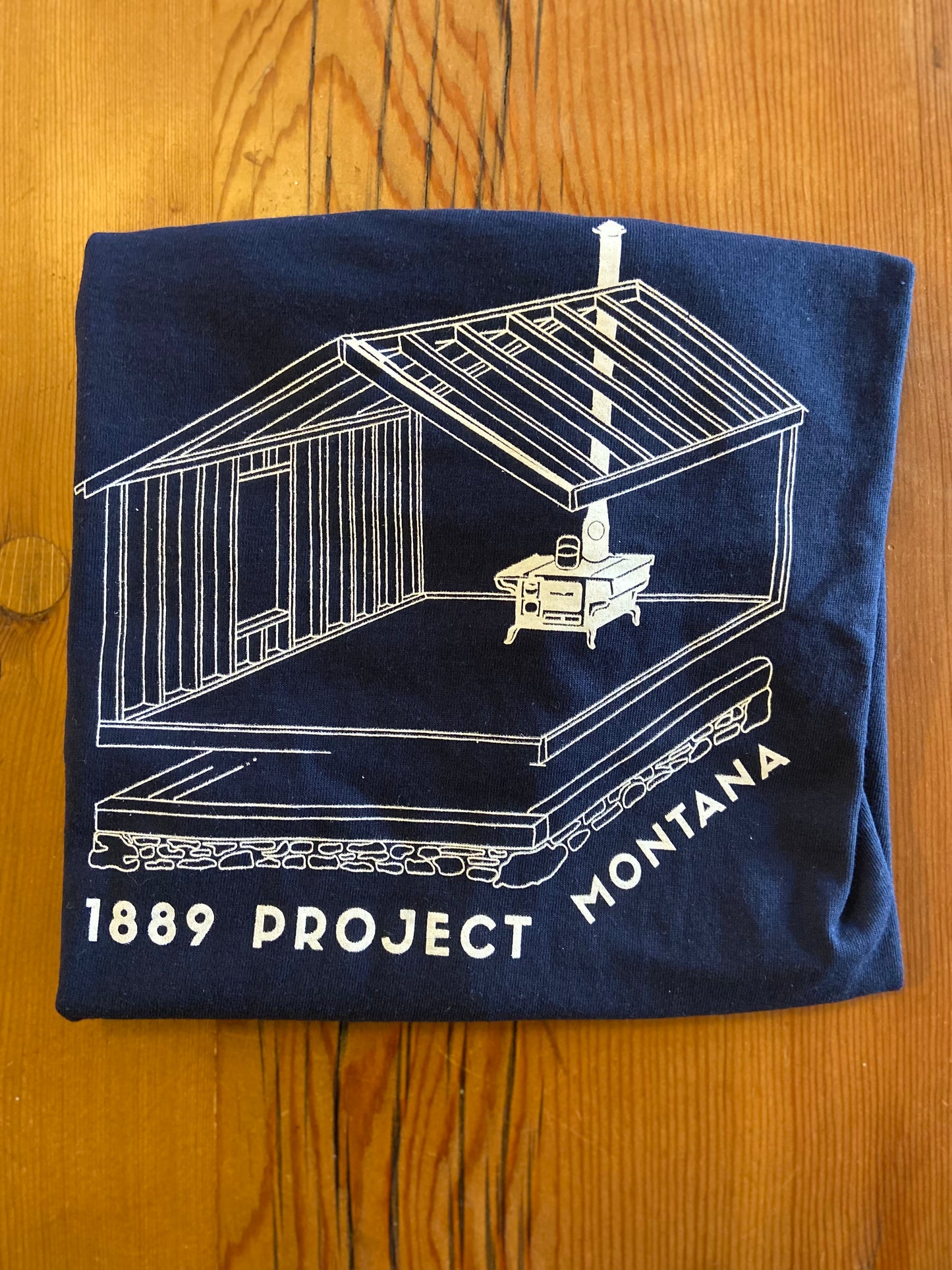 T-shirt, 1889 Project—Draftsman Blue