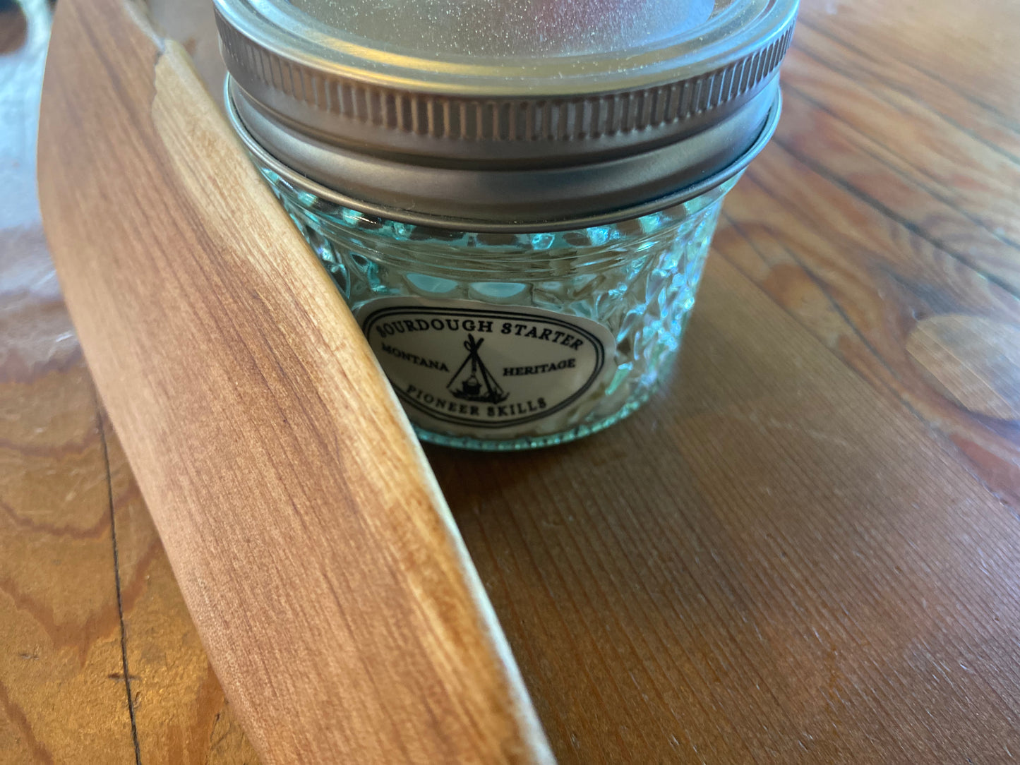 Bread Mixing “Spurtle”, Cherry Wood