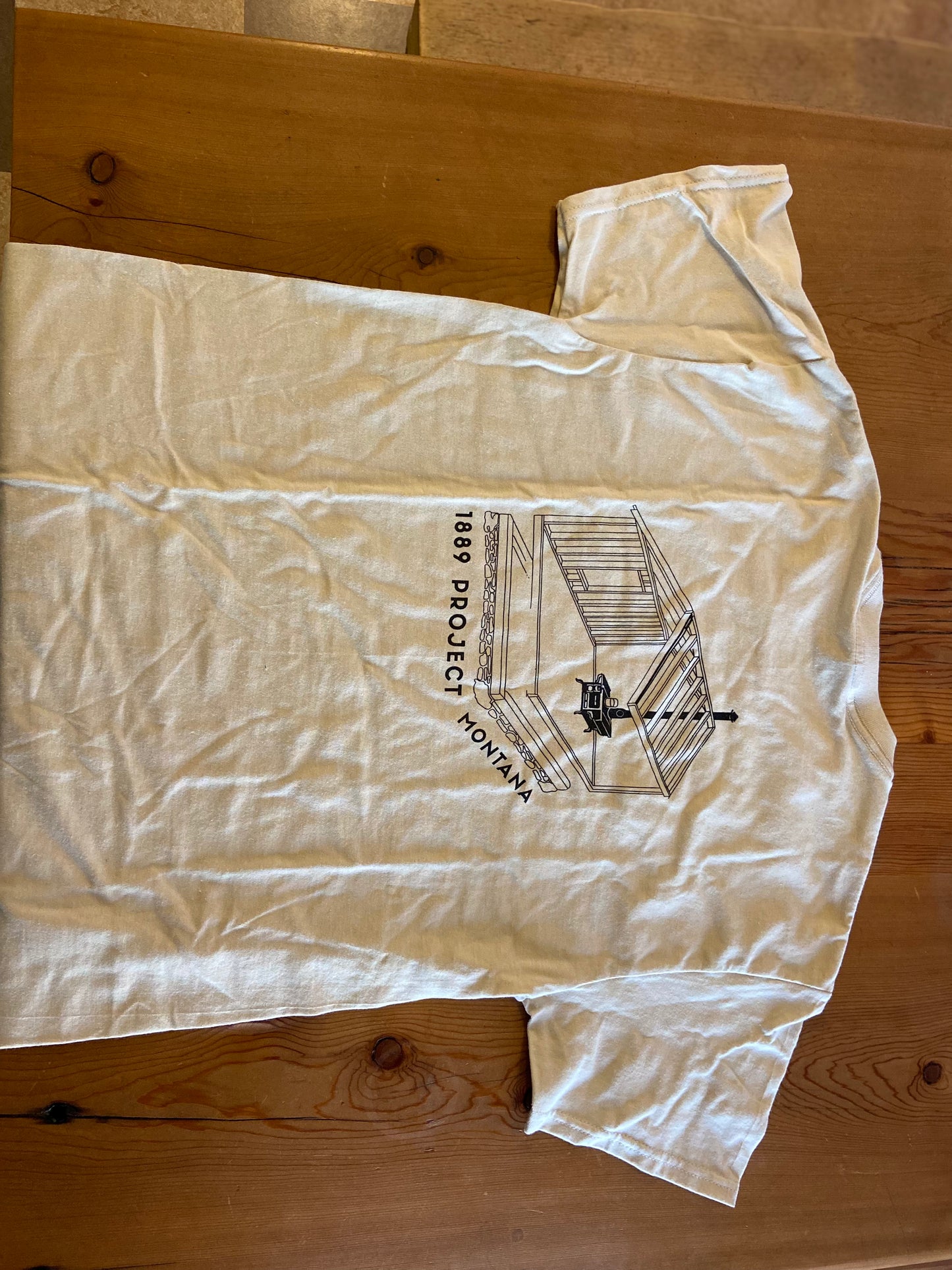 T-shirt, 1889 Project, in Worker Tan