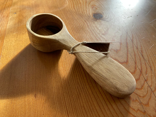 Hickory Coffee Scoop, Handmade